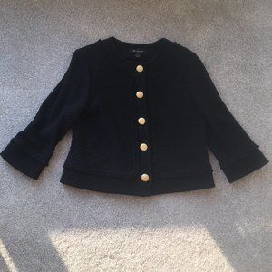 Black Textured St. John Jacket